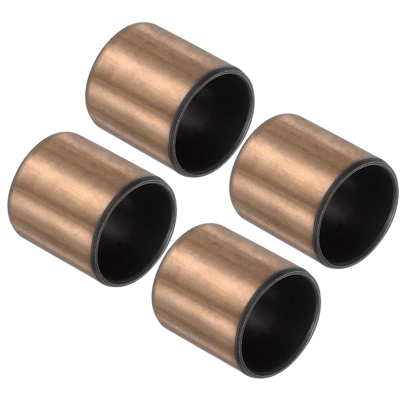 uxcell Sleeve Bearings 5/8" Bore x 3/4" OD x 23/32" Length Plain Bearings Wrapped Oilless Bushings for Sliding Parts of Machinery, 4pcs 4