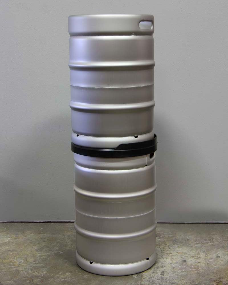 Half-Barrel Keg Stacker - Safely Stack Half-Barrel Kegs (Most Common Keg Size) with these Durable Stacking Rings. Keg Stackers Will Double Your Walk-In Cooler's Floor Space., 16 inches, Black