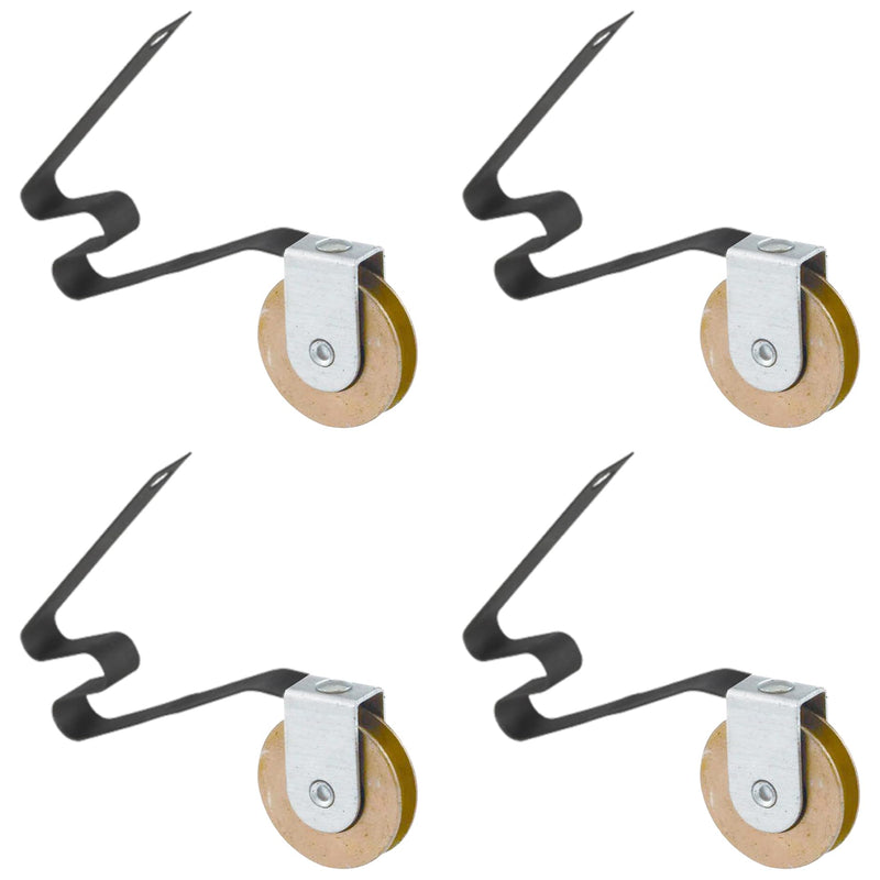4 Pack Sliding Screen Door Tension Spring Fits for M-Shaped Rollers, Replaces B 512, B 513, and B 746 Used on Both Top and Bottom, 1" Concaved Steel Ball Bearing