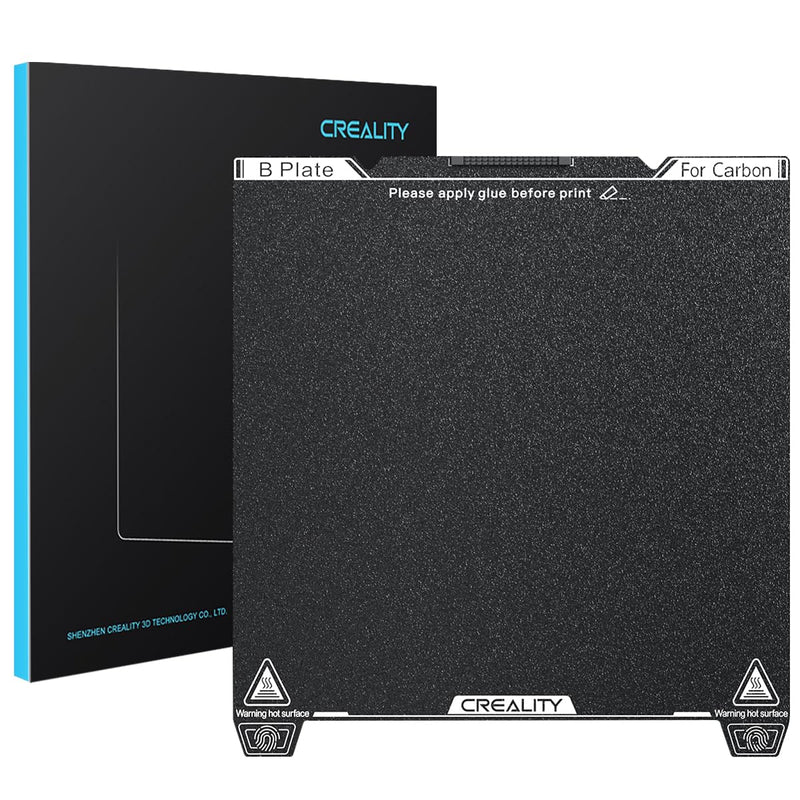 Creality Official K1C Build Plate PEI Sheet with Nozzle Cleaner, 235x235mm Textured Surface Flexible Removable Spring Steel Platform for Ender 3S1/3S1 Pro/3V2 Neo/3V3 SE/KE K1(No Magnetic Base) 235*235mm K1C B