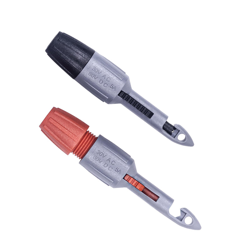 Insulation Piercing Clips Set Heavy Duty 2 Pcs Wire Piercing Probe for 4mm Banana Plug Multimeter Test Leads Multi Testers Needle Accessories 4mm Plug
