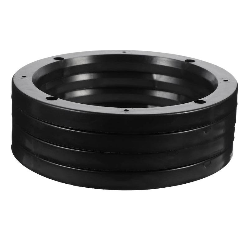 GLEAVI Car Speaker Spacers Rings 2 Pairs Abs 6.5 Inch Speaker Spacer Adapter Ring for Car Audio Installation Black Mounting Spacer for Vehicle Boat Truck Rv