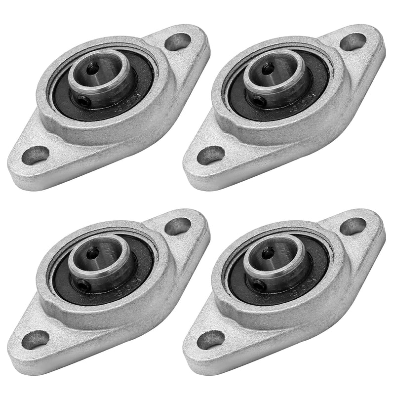 KFL08 Pillow Block Bearing Flange Bearing, 0.31 inch / 8mm Aluminum Alloy Bearing Self Aligning Bearing, Replacement Bearings Mounted Bearings for Machine 8mm / KFL08