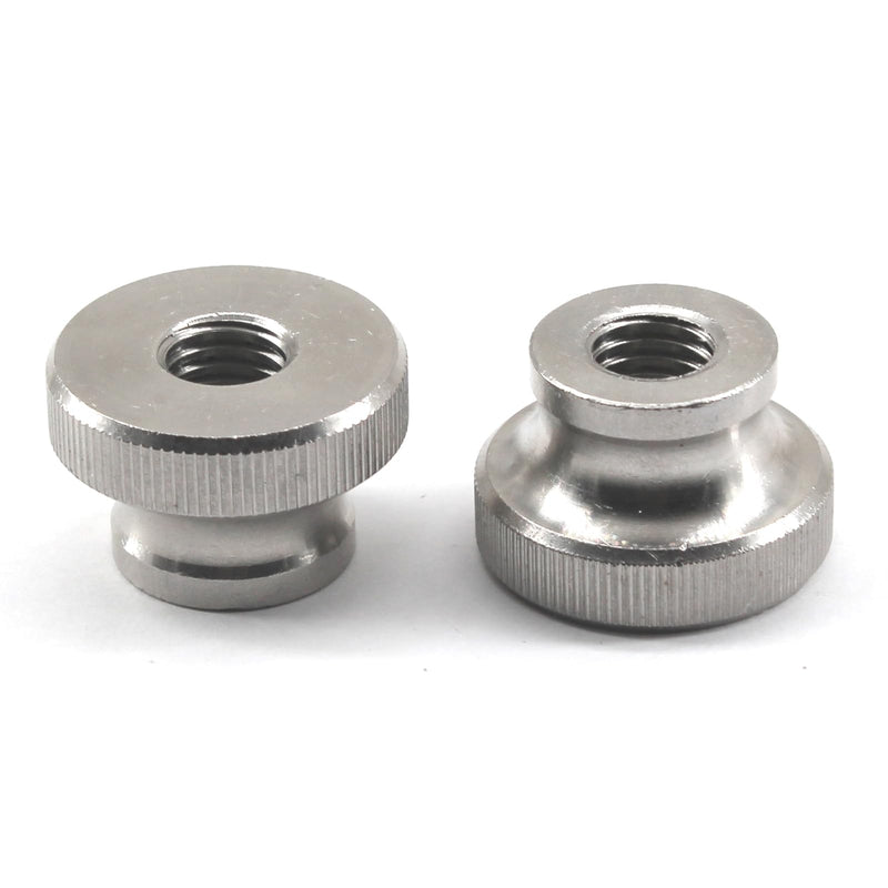 (30 Pieces) M2.5 Knurled Thumb Nut 304 Stainless Steel Round Knobs Fasteners Metric Thread Nuts Hand Screw Nuts for 3D Printer Parts