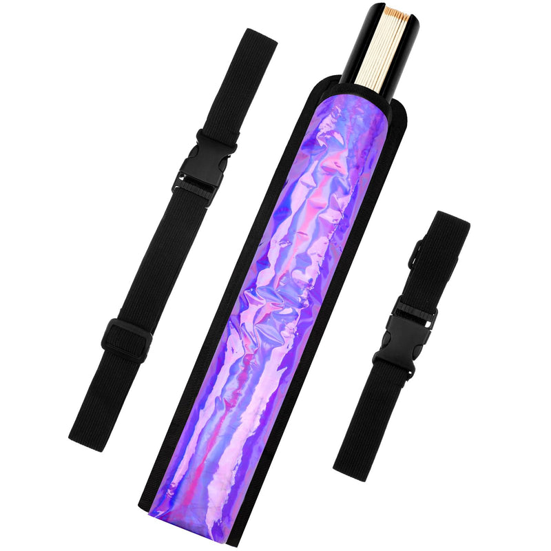 Rave Fan Thigh Holster with Adjustable Straps Iridescent Style