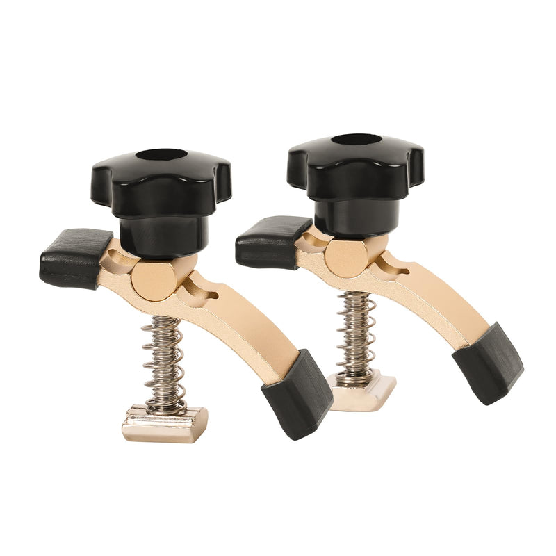 LUNYEE 2PCS Mini Hold Down Clamp Kit, CNC Router Clamp for Woodworking and Metalworking, Compatible with 3018 CNC Router Machine, 3018 Pro Max/ 3018-Pro Ultra, 2.5’’Lx 0.8’’Wx 2.4’’H