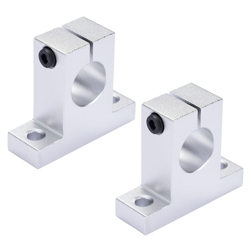 Linear Motion Rod Support 2pcs SK20 Aluminum Rail Guide Clamping for Diameter 20mm (0.787 inches) Shaft BELLA BAYS 2