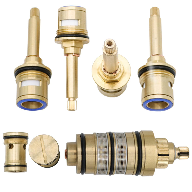 Thermostatic Shower Valve Cartridge Replacement, 5-handle Cartridge Replacement Full Set Backup, 4 way Vertical Valve Backup 5-handle complete cartridges
