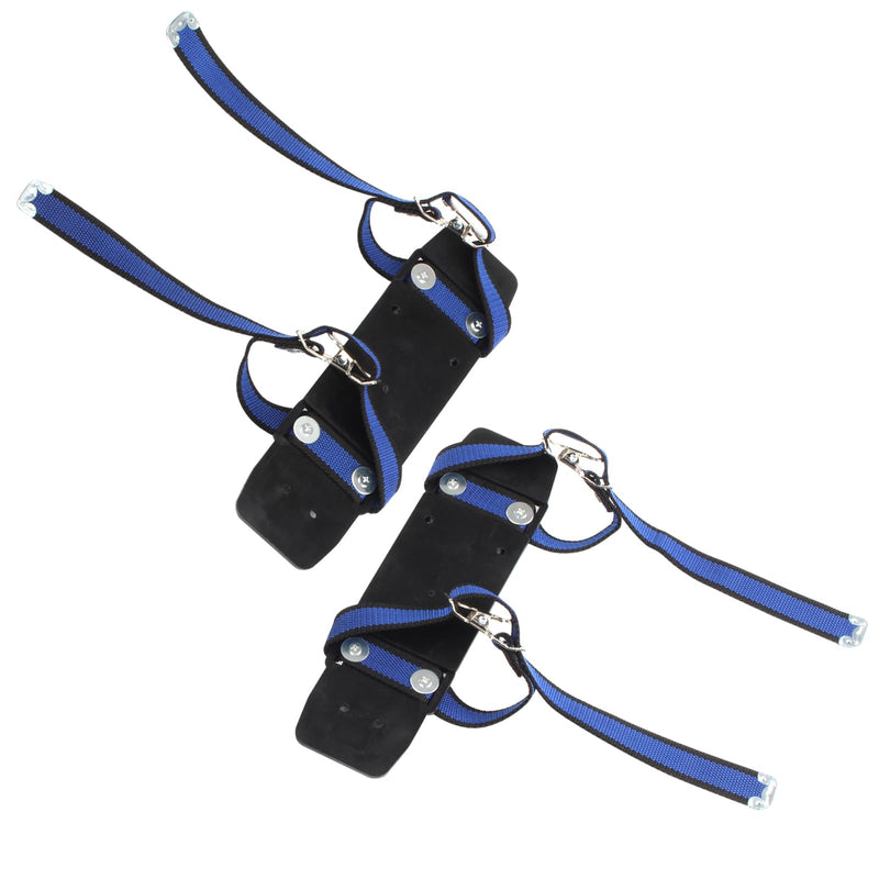 Stilt Sole Foot Plate Pedal Replacement Kits for Drywall, Pair of Plastic Drywall Stilts Accessories Fixed Foot Pedal, Universal Heel Plates with Straps for Painting, Plastering, Construction
