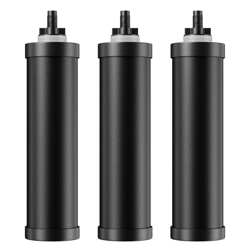 Replacement Carbon Cartridge for Gravity Filter System, Pack of 3 RF03 3 Carbon Filters Set