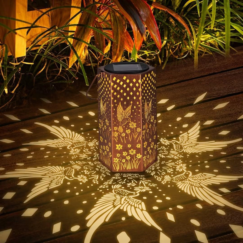 Hummingbird Solar Lanterns Outdoor Waterproof - Birthday Gifts for Women, Men, Mom, Mothers Day Gifts, Solar Lights Outdoor Hanging Garden Decor for Outside, Patio, Outdoor, Yard, Lawn, Balcony Hummingbird 1PC