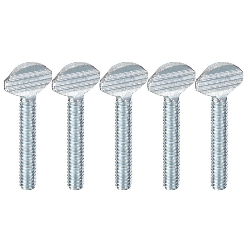 uxcell 1/4-20 x 1-1/2" Thumb Screws, 10pcs Carbon Steel Fully Thread Galvanized Finger Tight Racket Screw 1/4-20 x 1-1/2" 10