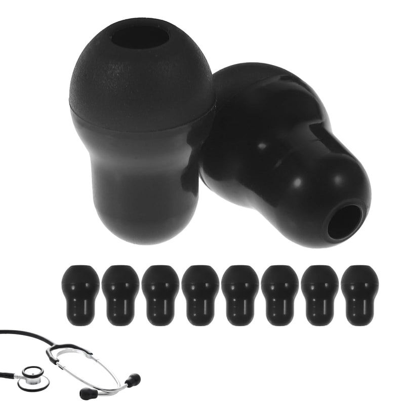 Veemoon 10 Pack Silicone Stethoscope Ear Tips Soft Replacement Ear Pieces for Most Stethoscope Brands Comfortable Plugs for Hospital and Clinic Use