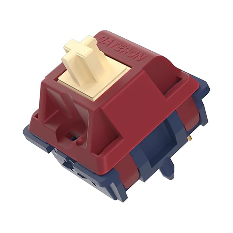 GUYEKS Gateron Quinn Keyboard Switches,Tactile 5-Pin Factory Pre-lubed 59gf Switches Suitable for MX Mechanical Gaming Keyboards(72PCS) 72PCS