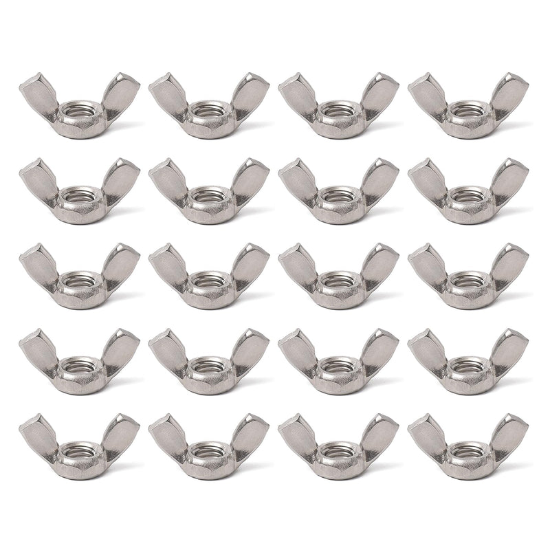 M5 Wing Nuts Stainless Steel 304 Fasteners Parts Screws Hand Twist Tighten Ear Butterfly Nut,50Pcs