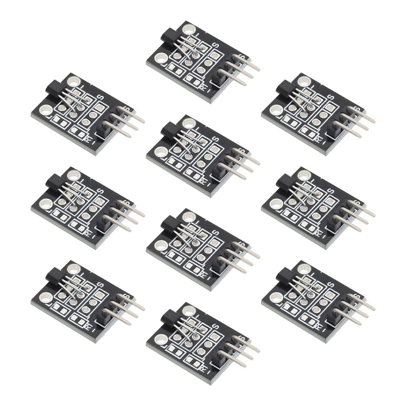 SING F LTD 10pcs Hall Effect Magnetic Sensor Module KY-035 3.3 V-5 V Digital Voltage Signal Analog Module Compatible with A-rduino PIC AVR Smart Car