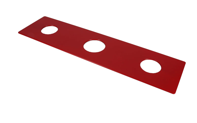 Waterline 3 Hole Escutcheon Deck Repair Plate for Kitchen or Bathroom Faucets - Universal Fit, 12 Inches, 14GA Steel | Sink Cover Baseplate Reinforces Counters and Provides Stable Faucet Maintenance