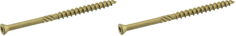 Power Pro 42502 Trim Screws, 75 Pieces, Bronze, 75 Piece (Pack of 2) #8 x 2" (Pack of 2)