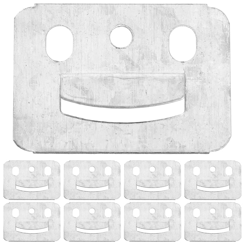 GLEAVI 100pcs Wall Panel Buckle Wainscoting Panel Hangers Wall Panel Clips Hanging Buckle Mounting Brackets Wall Hangers Furniture Panel Clips Panel Mount Iron Galvanized Interlock