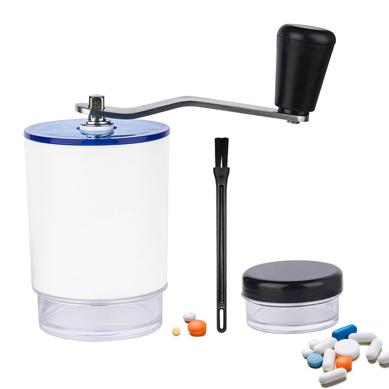 Pill Crusher, Pill Crusher fine Powder, Pill Crusher for Pets, Pill Grinder for Feeding Tube, Kids, Pets and Arthritis（ with 2 Pill Box）
