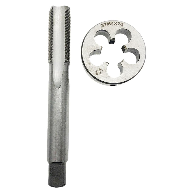 37/64-28(.578-28.578x28) Tap Die Set Right Hand 37/64-28 Tool 37/64X28 | Straight Fluted Machine Threading