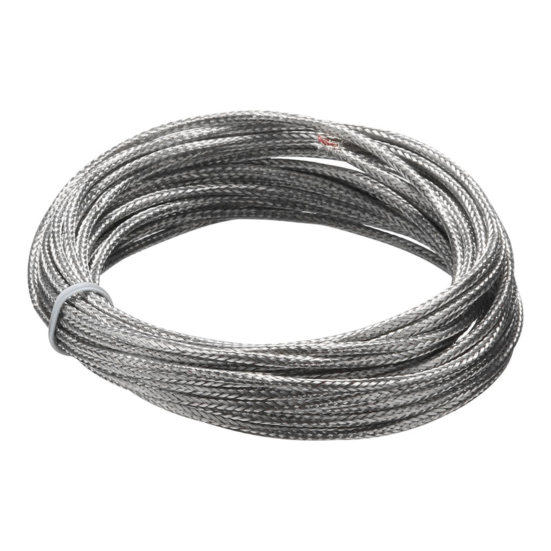 MECCANIXITY AWG 24 K-Type 2x0.5 Thermocouple Wire Braided Stainless Steel Insulation Up to 315°C/599°F 33 Ft for Thermocouple Probe Temperature Sensor