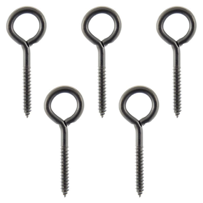Wright Products Lag Screw Eye, 5-Pack, 5.25 Inch x .43 inch - Heavy-Duty, Weather-Resistant Hardware for Outdoor and Indoor Applications - Ideal for Hanging Plants, Swing Sets, Matte Black