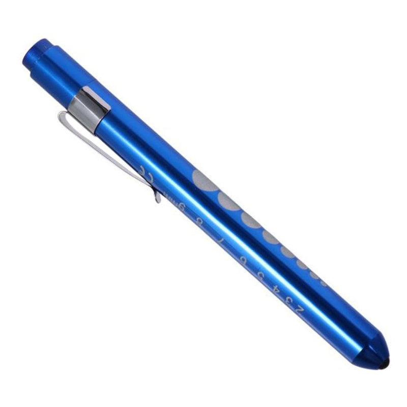Pupil Check Pen Light Red, Blue Professional White Light Medical Pen Light Lightweight LED Diagnostic Lamp Nurse Student Doctors(Blue)