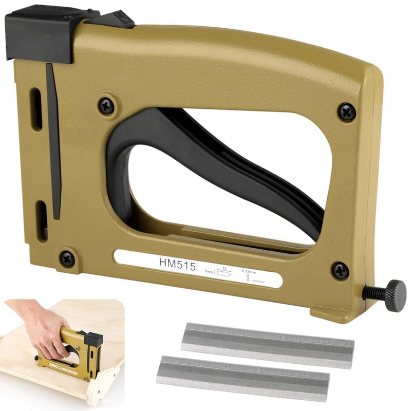 Point Driver for Pictures Framing with 1000 Staples, Picture Frame Stapler, Adjustable Point Tacker, Framing Point Driver for Picture Frames, Furniture Repair, DIY Crafts