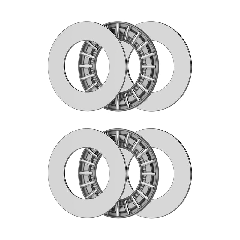 2PCS AXK2542 2AS Thrust Needle Roller Bearings with Washers 25mm Bore 42mm OD 4mm Thickness Industry Thrust Bearing AXK2542 Size 25×42×4mm AXK