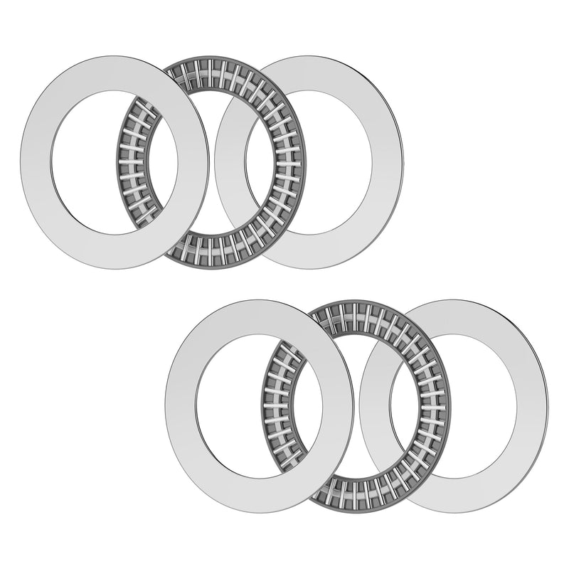 2PCS AXK5070 2AS Thrust Needle Roller Bearings with Washers 50mm Bore 70mm OD 5mm Thickness Industry Thrust Bearing AXK5070 Size 50×70×5mm AXK