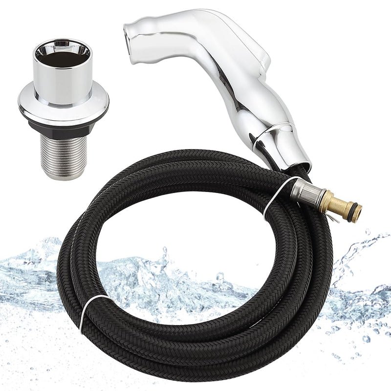 Kitchen Replacement Side Sprayer Compatible with Moen Universal Chrome Sink Hose Attachment for Faucet, Use with Kitchen Sink Faucets Parts, 179108