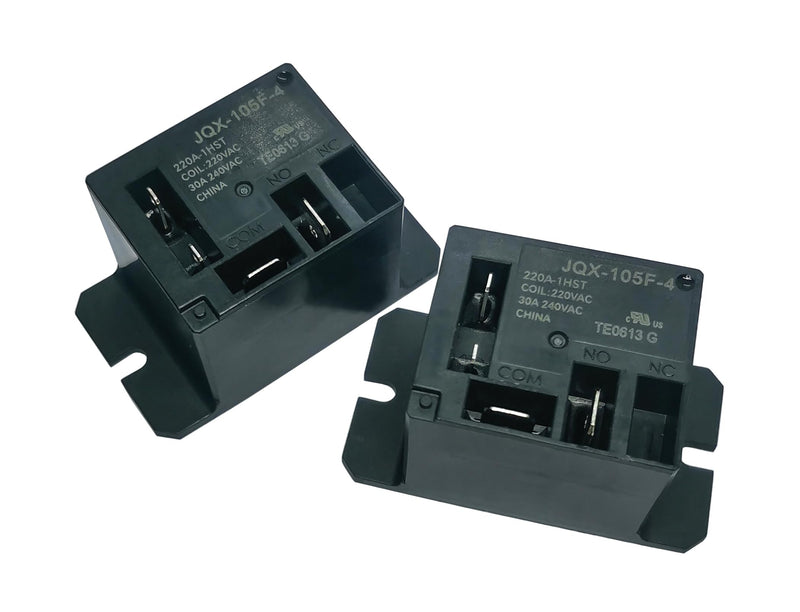 2 Pcs HF105F-4-220A-1HST 4 Pins Relay Compatible JQX-105F-4-220V-1HST 220VAC 30A JQX-105F-4-220V-1HS HF105F-4-220A-1HS