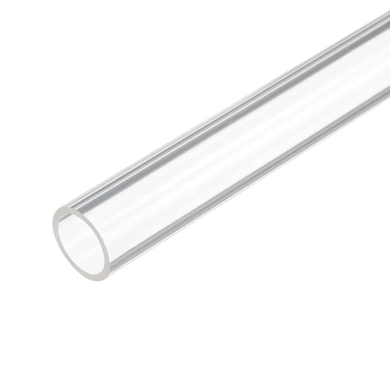 12" Clear Plastic Rigid Pipe 18mm x 22mm(0.7" x 7/8") Acrylic Tube Round Polycarbonate Tubing, [for Plumbing, Hydraulics, Aquarium, DIY] 1 0.7" x 7/8"