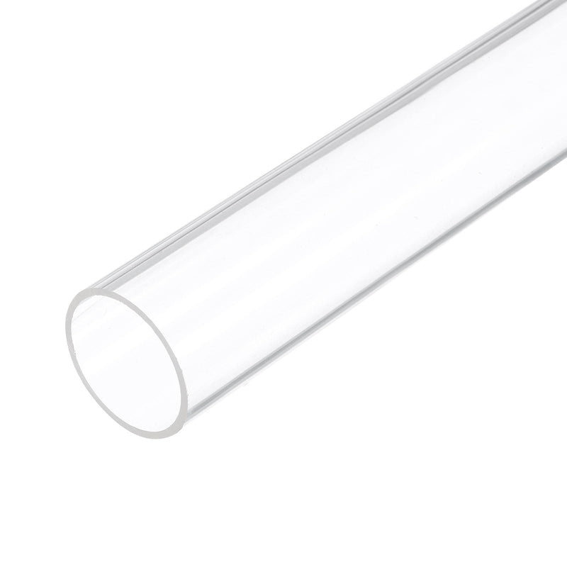 14" Clear Plastic Rigid Pipe 31mm x 35mm(1 1/4" x 1 3/8") Acrylic Tube Round Polycarbonate Tubing, [for Plumbing, Hydraulics, Aquarium, DIY] 1 1/4" x 1 3/8"