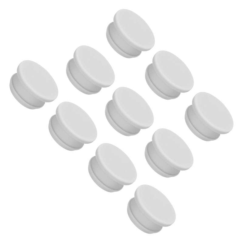 MECCANIXITY Silicone Snap in Locking Hole Plugs,Rubber Panel Seal Cover Flush Type Panel Round for Kitchen Rubber Bulkheads Waterproof Sealing Plugs 26mm/1.02 Inch Diameter Grey,Pack of 10