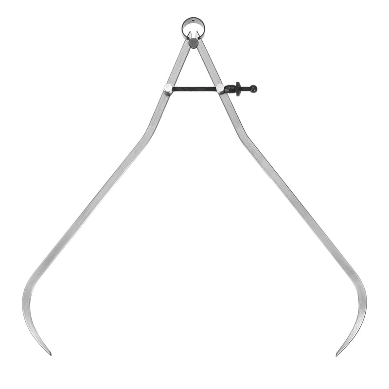 Spring Joint Caliper - [16 Inch] Carbon Steel Adjustable Spring Outside Caliper with Solid Nut for Metalworking Drawing Use, Silver Tone 16 Inch