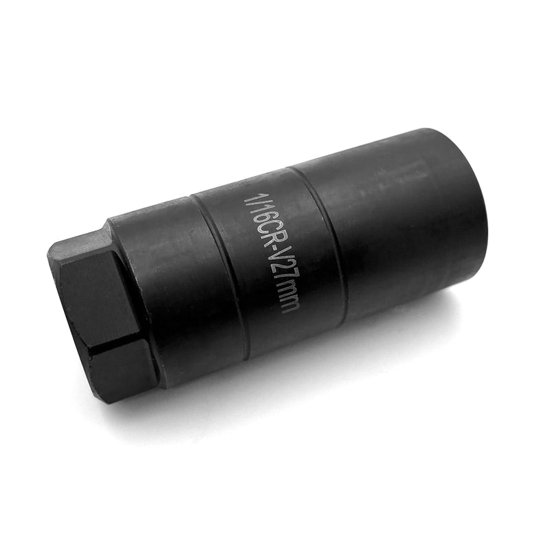 Pack-1 Car Oil Pressure Sensor Socket, 3/8" Actuator 1-1/8" Hex Wrench Fits 1-1/16" Switch, Unicersal Oil Pressure Switch Socket for Quick Removing/Installing Oil Sending Unit (Black) 1 PC Black