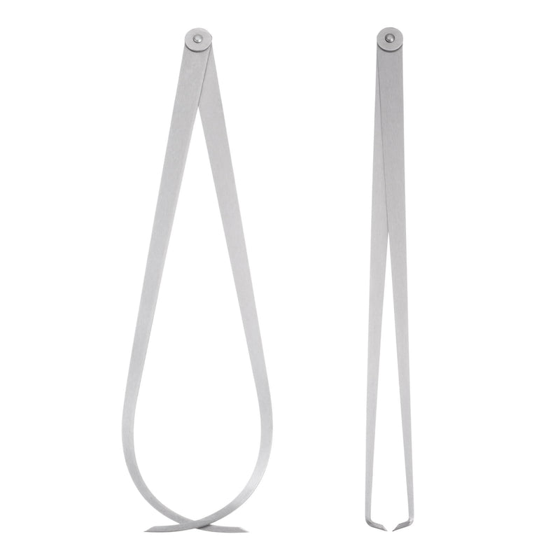 Firm Joint Inside Outside Caliper Set - [16 Inch] Stainless Metal Firm Friction Joint Measurement Tool for Size Measuring Use, Silver Tone 16 Inch