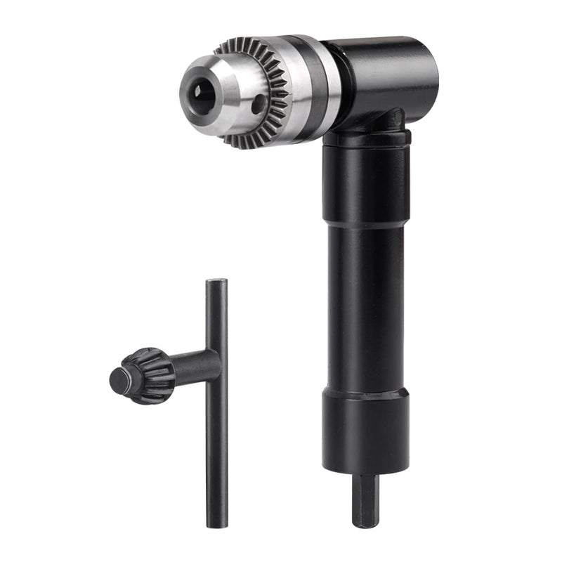 Right Angle Drill Adapter,90 Degree Drill Bit Corner Adapter with 3/8" Keyed Chuck 8mm Hex Shank,Cordless Right Angle Drill Attachment Adapter for Driving Screws in Tight Spaces
