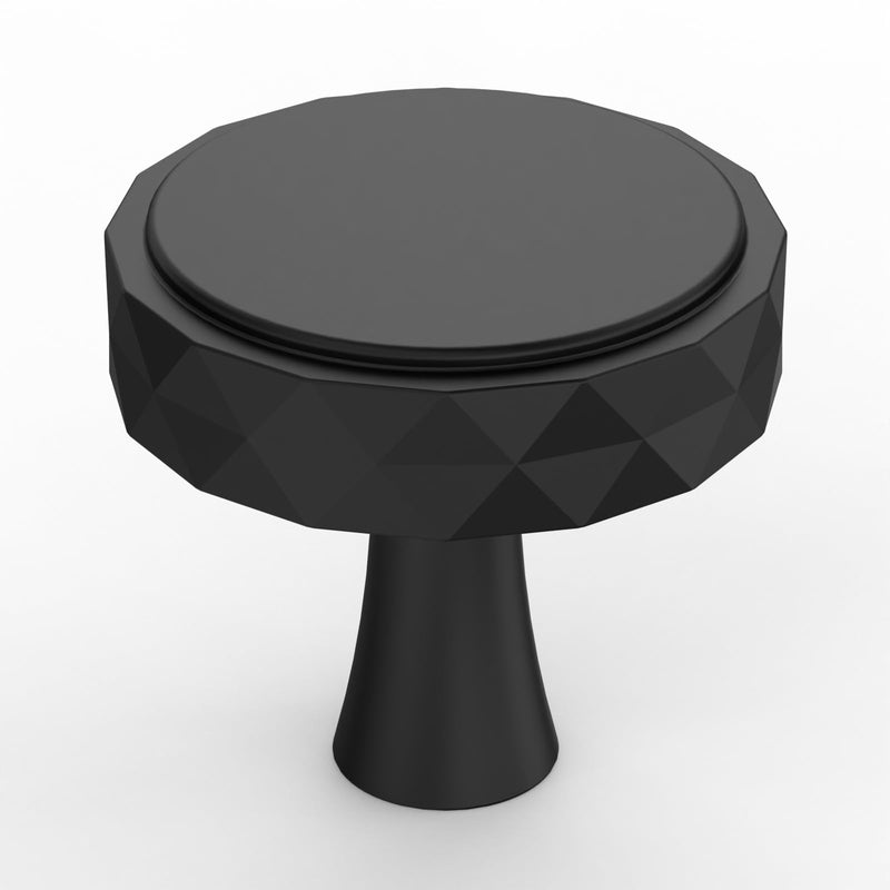 10 Pack 1-1/5"(30mm) Matte Black Cabinet Knobs for Dresser Drawer Kitchen Hardware for Cabinets Black Cabinet Pulls Knob