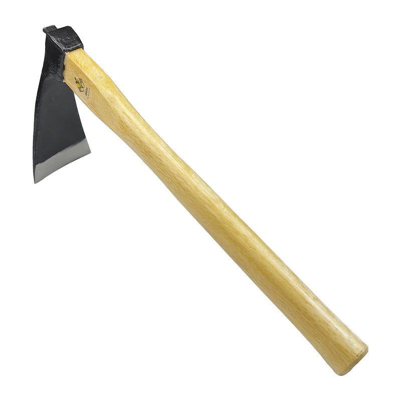 14 Inch Wide Hoe, Heavy Duty Hoe, Japanese Carbon Steel Wide Hoe with Oak Wooden Handle, Without Welding, Garden Hoe for Digging, Weeding, and Planting