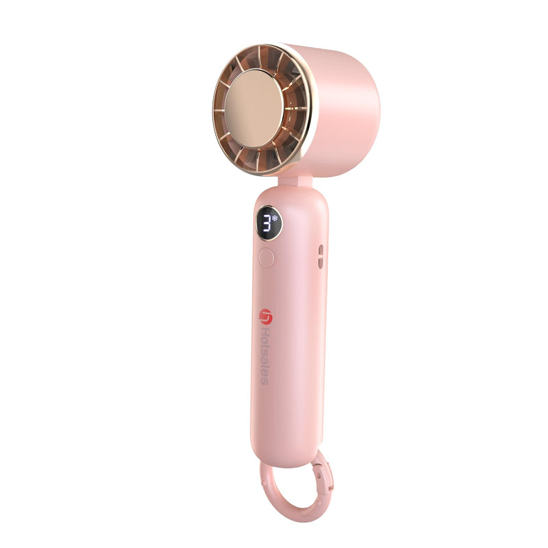 Hotsales Portable Handheld Fan, Powerful Hand Held Mini Fan, 3 Speed USB Rechargeable 5000mAh Battery Operated, LED Display, Cooling Personal Fan Gifts for Women, Men, Travel, Camping, Outdoor