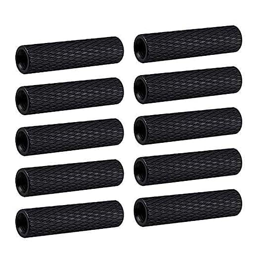 100pcs M2x20 OD=3.5mm Aluminum Standoffs Aluminum Rods Connecting Column Spacer for RC Drone Quadcopter (M2x20 OD=3.5mm,Black,100) Black