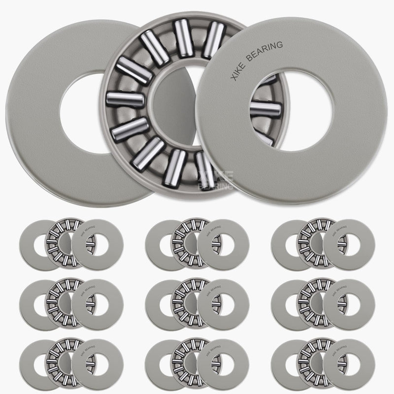 XIKE TC815 Thrust Needle Roller Bearings with Washers 1/2" Bore 15/16" OD 5/64" Width 10pcs