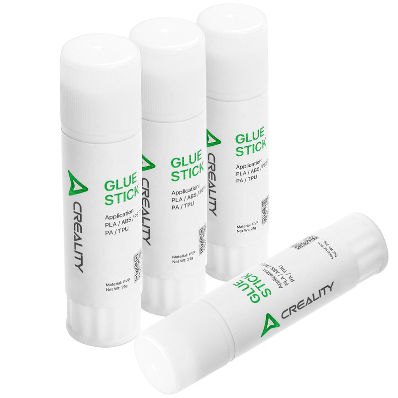 Creality 3D Printer Glue Stick Warping Reducing 3D Printer Glue Stick for Hot Bed 3D Printer Bed Adhesive PVP Solid 3D Print Glue Stick for PLA/ABS/PETG/PC/PA/TPU (Pack of 4) - NewNest Australia
