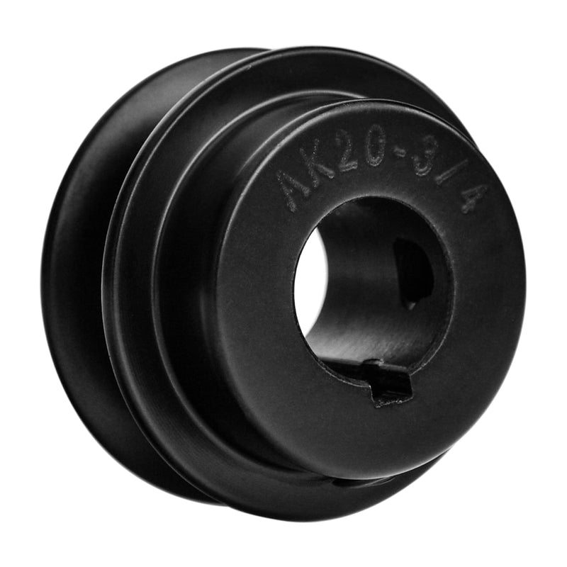 AK20-3/4 Single Groove Mechanical V-Belt Pulleys 3/4" Bore 2" OD, Cast Iron, for A, 3L&4L (A&AX) V-Belts