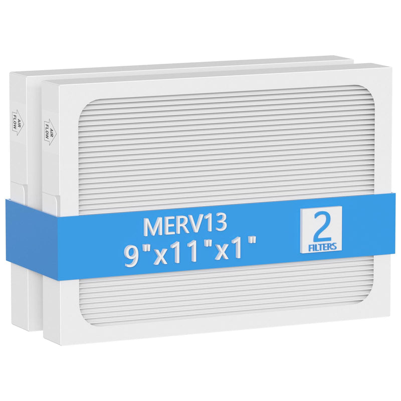 9 x 11 x 1 MERV 13 Replacement Dehumidifier Filter Compatible with Santa Fe Compact70, Ultra70, Element, Compact2, UA 65H dehumidifier Models, 2 Pack