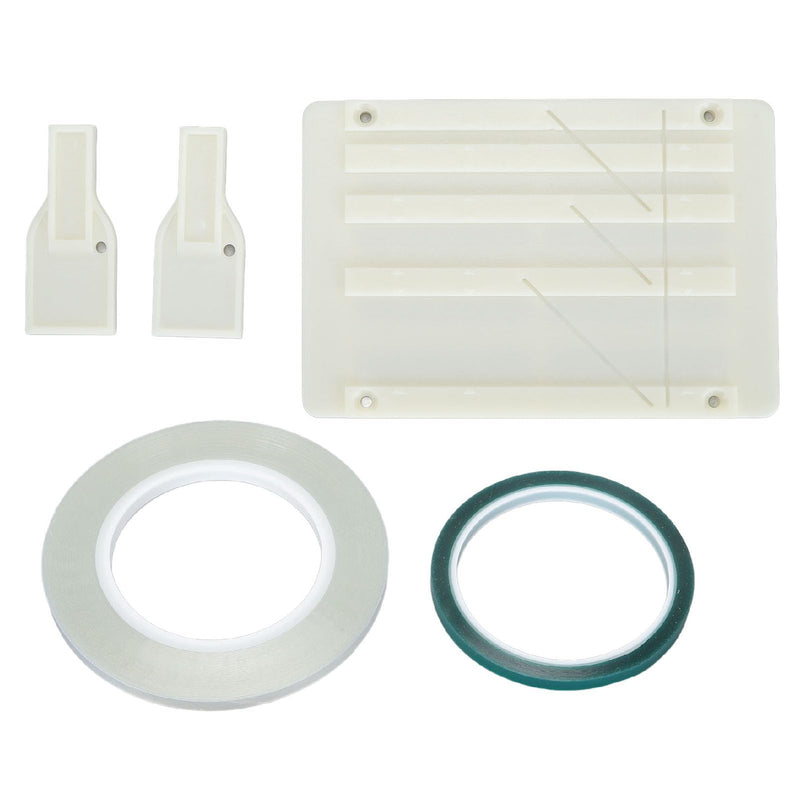 1/4 10 Inch Tape Splicing Set, Open Reel Tape Splicing Block for 1 & 1/2 & 1/4 & 1/8, Open Reel Audio Splicing Kit with Splicing Tape and Leader Tape for Revoxsonido