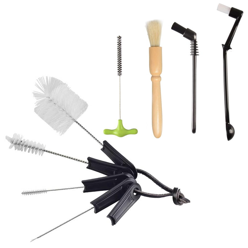 CAFEMASY Espresso Machine Cleaning Brush Kit and Coffee Machine Cleaning Brush Cleaning Espresso Machine Group Head Steam Wand Milk Frother Drip Tray Coffee Mug